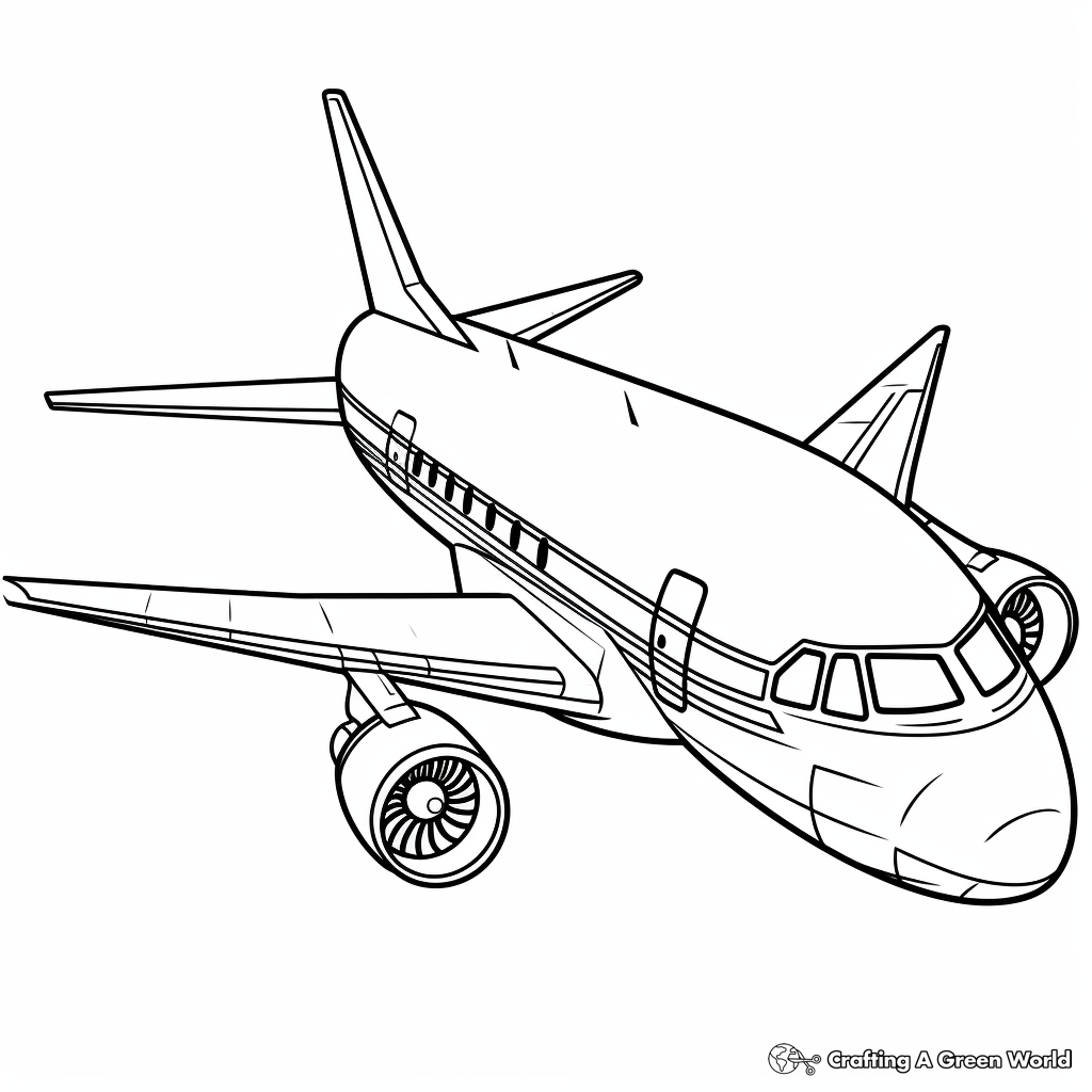 Jet Fighter Airplane Coloring Sheets 2