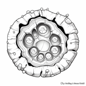 Jeweled Geode Coloring Pages for Experts 4