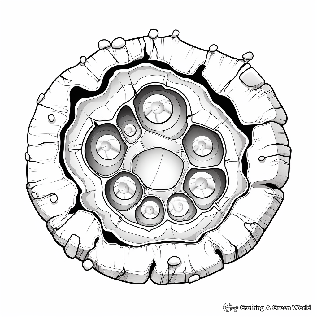 Jeweled Geode Coloring Pages for Experts 4