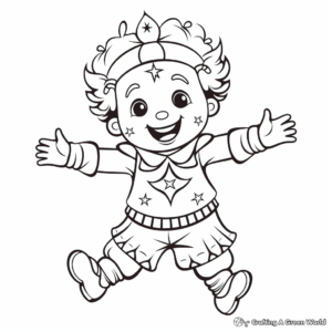Jolly Clown Coloring Pages 3