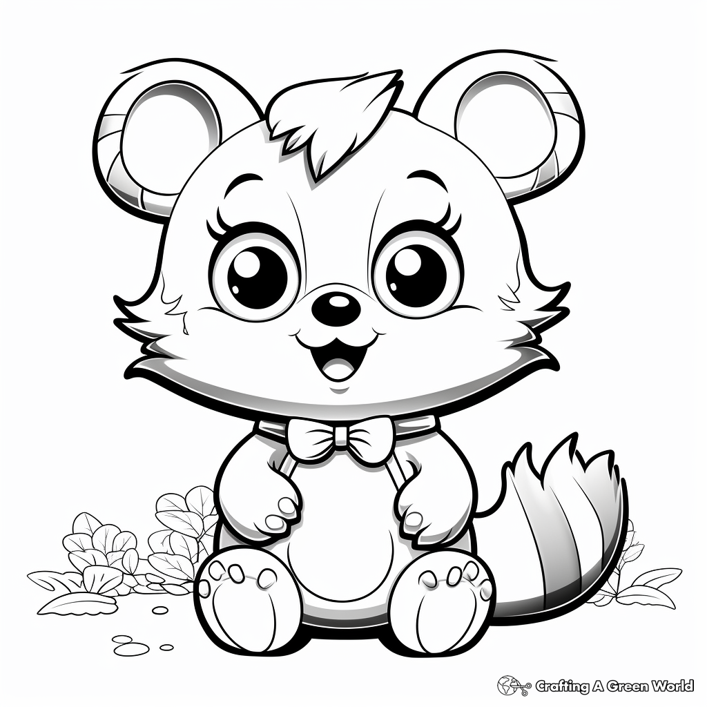 Jolly Hedgehog with Big Eyes Coloring Pages 2