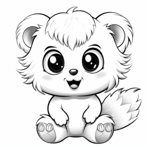 Jolly Hedgehog with Big Eyes Coloring Pages 3