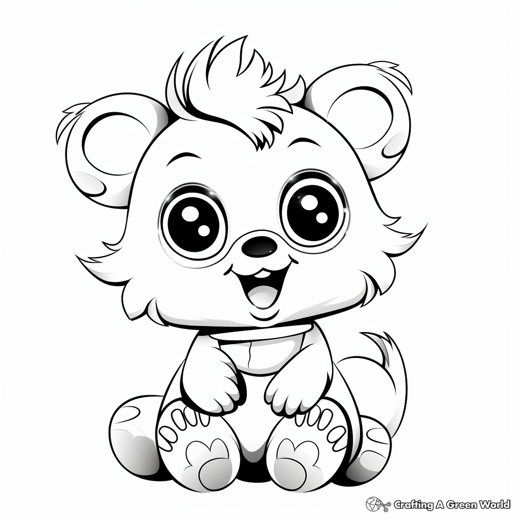 Jolly Hedgehog with Big Eyes Coloring Pages 4