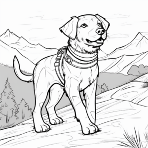 Journey of a Rescue Dog Coloring Pages 2
