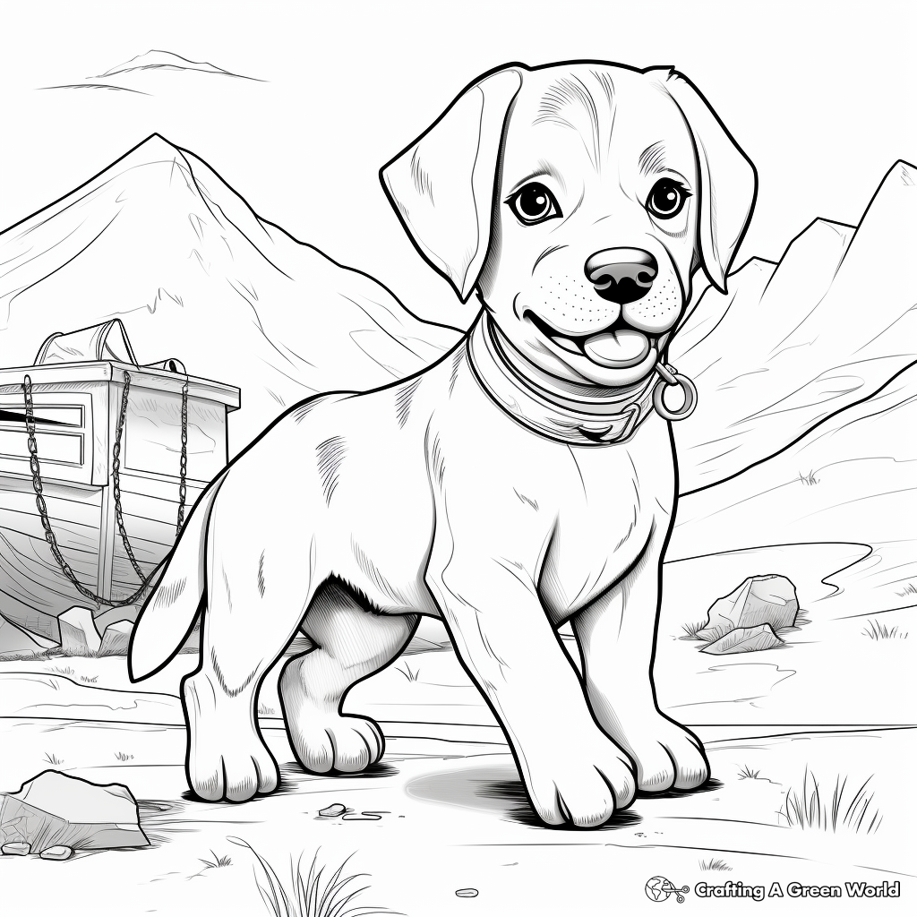 Journey of a Rescue Dog Coloring Pages 3
