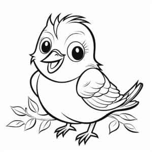 Joyful Blue Jay Coloring Pages for Children's Creativity 2