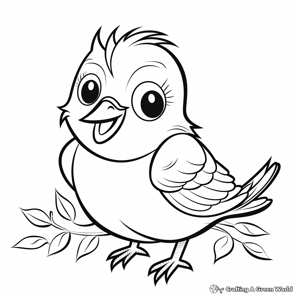 Joyful Blue Jay Coloring Pages for Children's Creativity 2