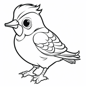 Joyful Blue Jay Coloring Pages for Children's Creativity 4