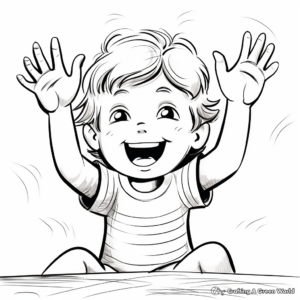 Joyful Clapping Hands Coloring Pages 1