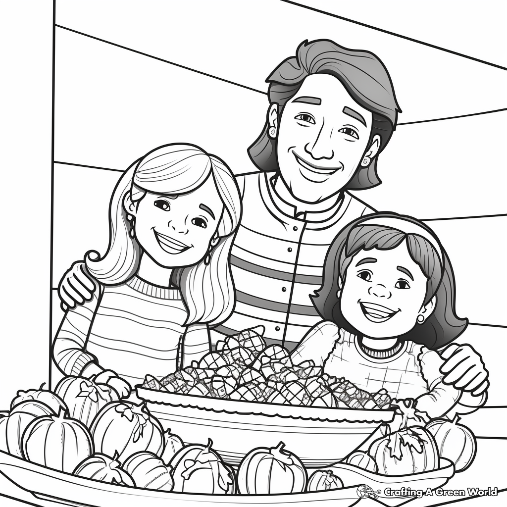Joyful Thanksgiving Coloring Pages 2