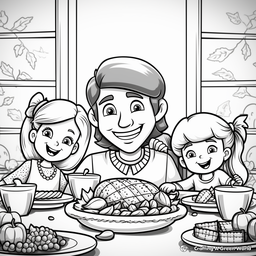Joyful Thanksgiving Coloring Pages 3