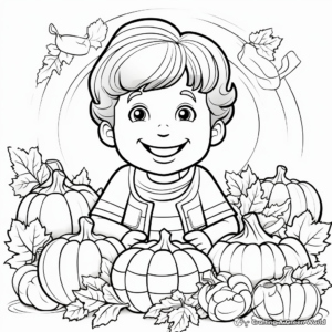 Joyful Thanksgiving Coloring Pages 4