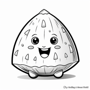 Juicy Watermelon Slice Coloring Pages 2