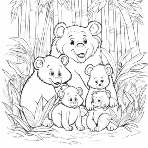 Jungle Book Inspired: Baloo's Family Coloring Pages 3
