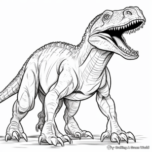 Jurassic Predator: Suchomimus Coloring Pages 1