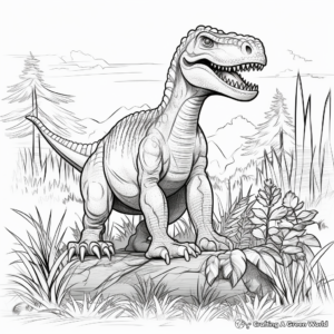 Jurassic World Allosaurus Coloring Pages 3
