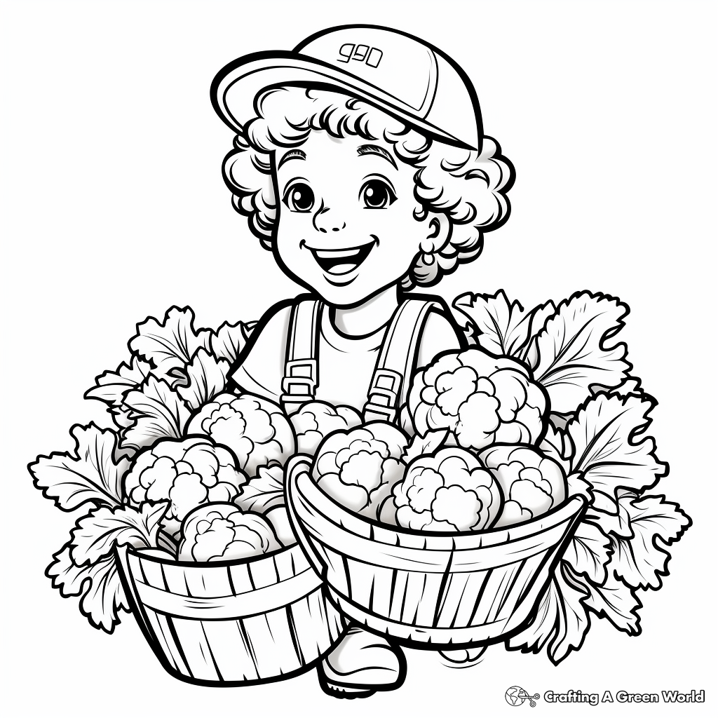 Kale and Spinach Garden Coloring Pages 3