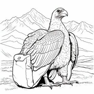 Kashmir Valley Vulture Coloring Pages 1