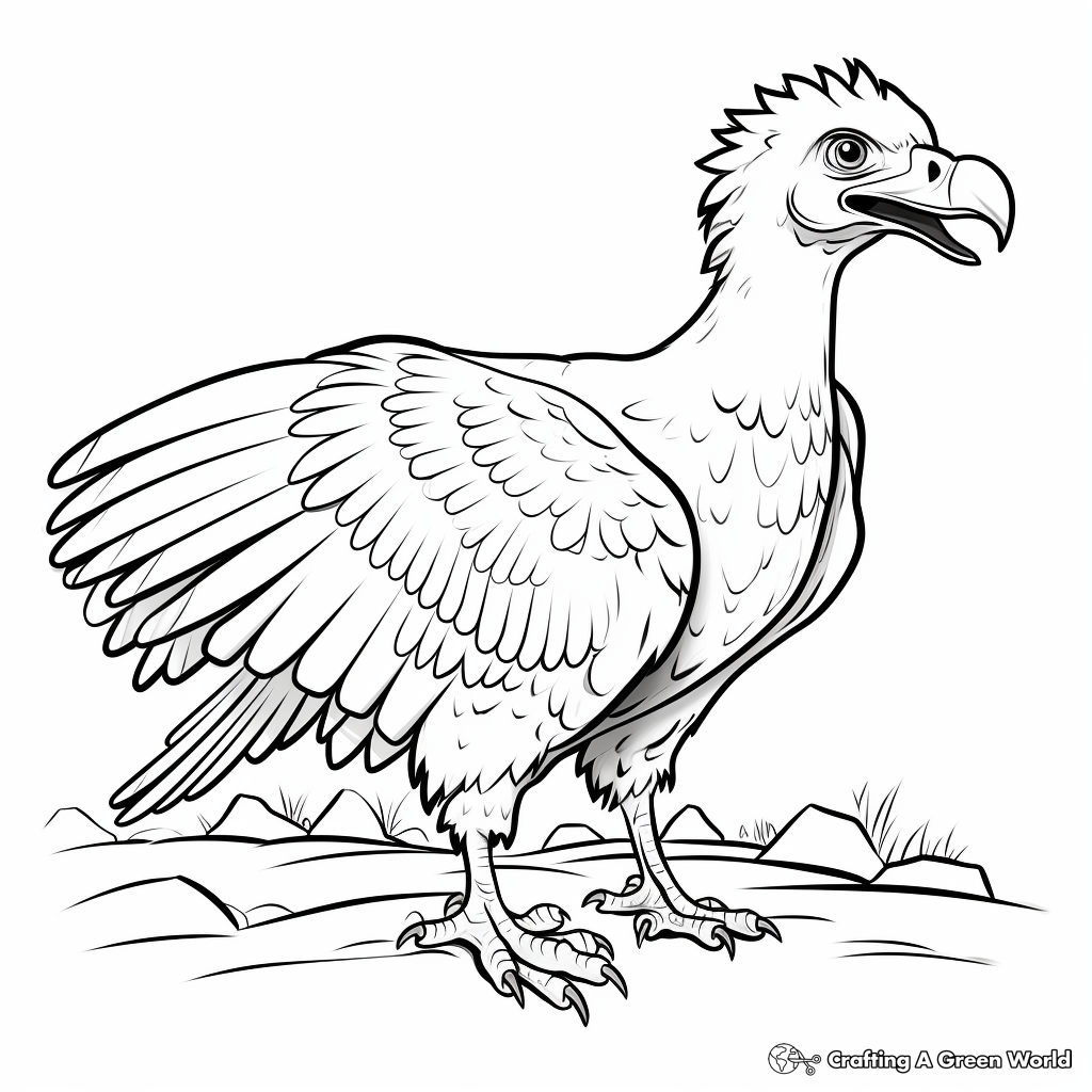 Kashmir Valley Vulture Coloring Pages 2
