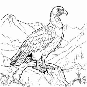 Kashmir Valley Vulture Coloring Pages 4