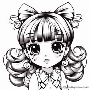 Kawaii Anime Characters Coloring Pages for Teens 3