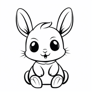 Kawaii Bunny and Friends Coloring Pages 3