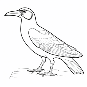 Keel-Billed Toucan in Nature Coloring Pages 1
