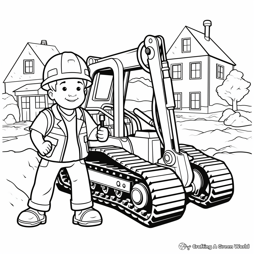 Kid-Approved Backhoe Coloring Pages 2