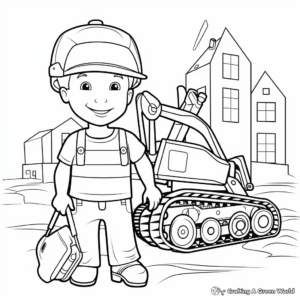 Kid-Approved Backhoe Coloring Pages 4
