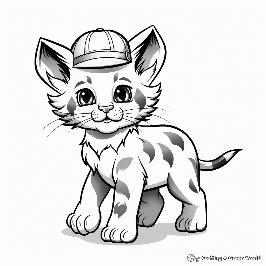 Kid-Approved Cartoon Bobcat Coloring Pages 1