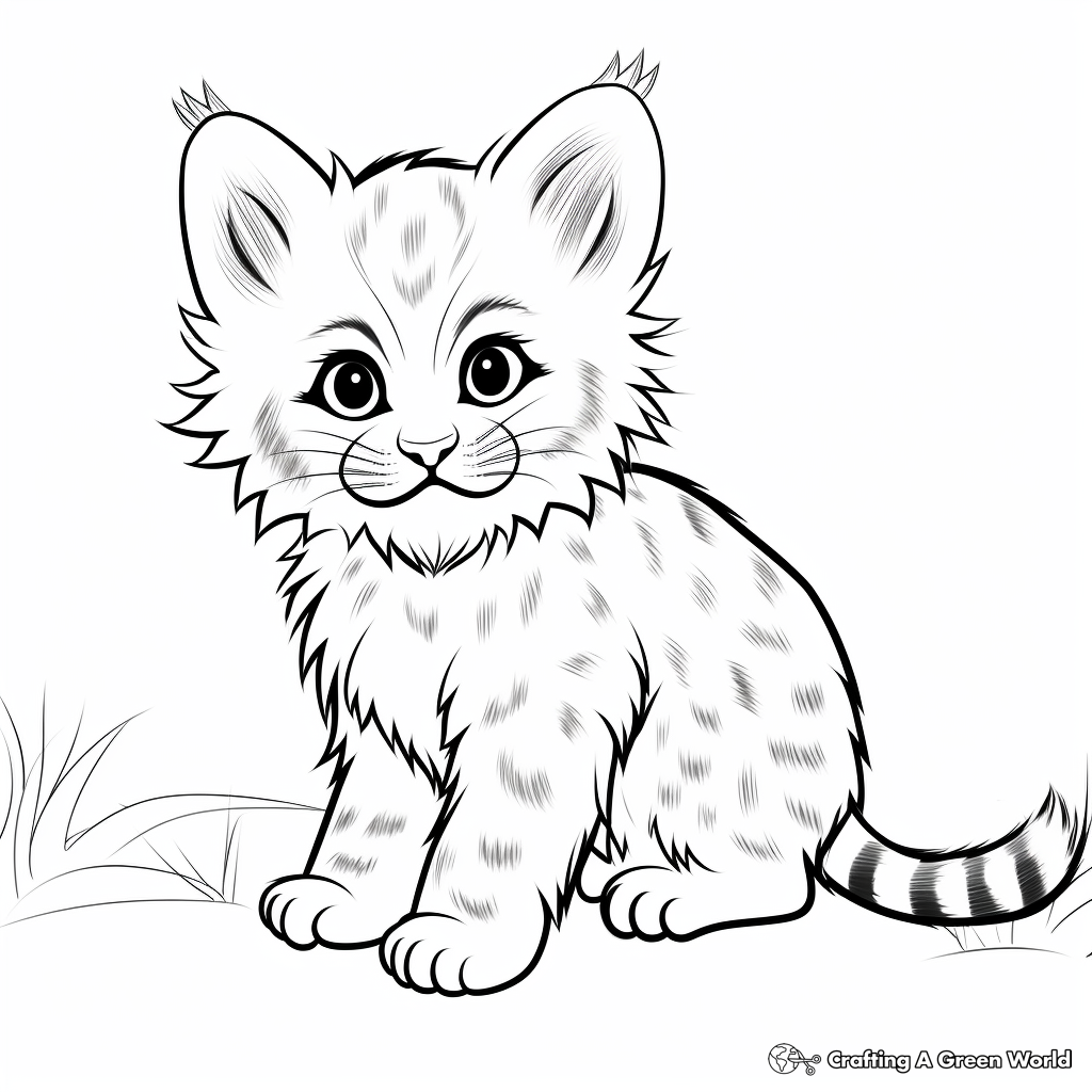 Kid-Approved Cartoon Bobcat Coloring Pages 3
