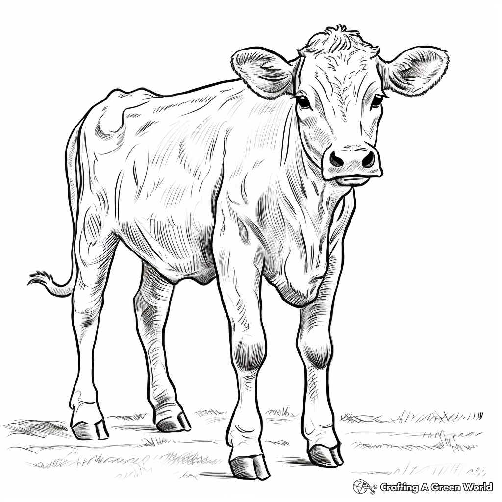 Kid-Approved Longhorn Calf Coloring Pages 3