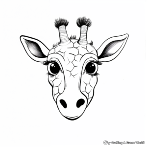 Kid-friendly Animal nose masks coloring pages 2