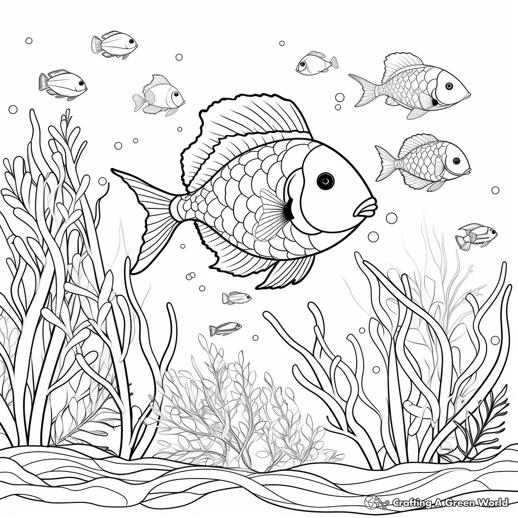Kid-Friendly Aquatic Life Coloring Pages 1