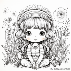 Kid-Friendly Boho Rainbow Coloring Pages 2