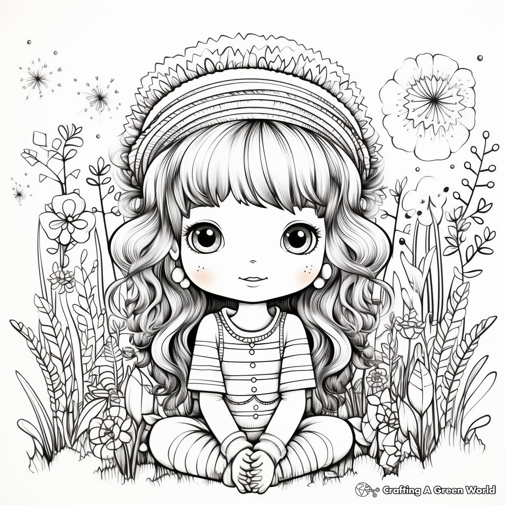 Kid-Friendly Boho Rainbow Coloring Pages 2