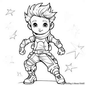 Kid-Friendly Cartoon Character Coloring Pages 2