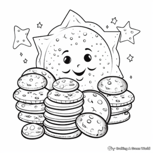 Kid-Friendly Cookie and Biscuit Coloring Pages 3