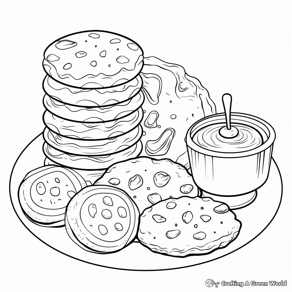 Kid-Friendly Cookie and Biscuit Coloring Pages 4