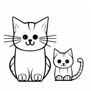 Kid-friendly Peppa Pig's Cat Candy Coloring Pages 2