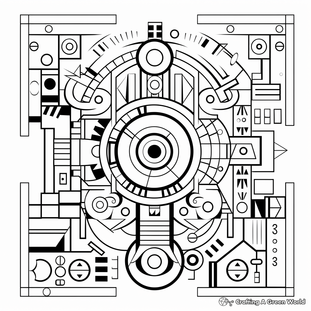 Kid-Friendly Sacred Geometry Shapes Coloring pages 2