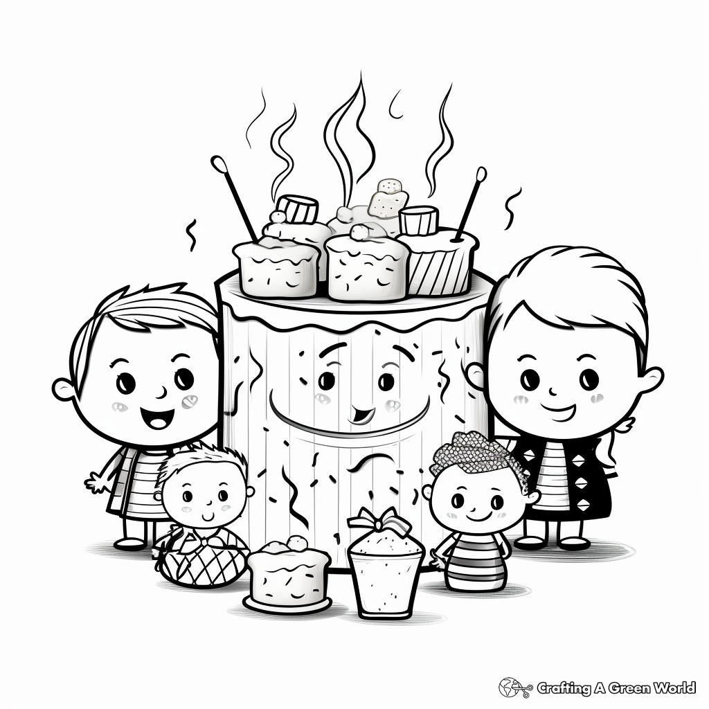 Kid-Friendly Salt, Fat and Sugar Group Coloring Pages 2