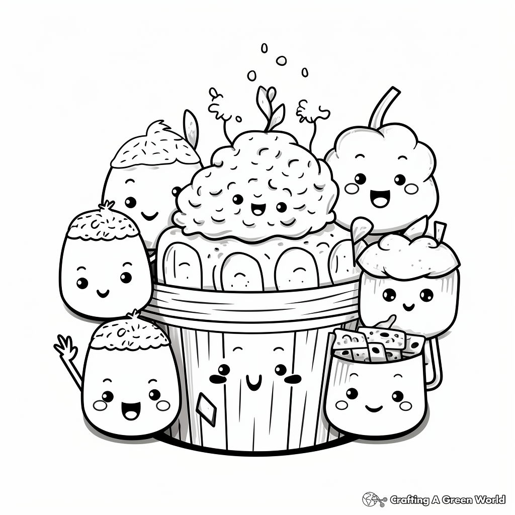 Kid-Friendly Salt, Fat and Sugar Group Coloring Pages 3