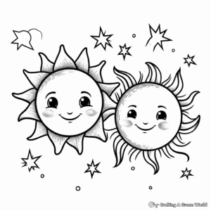 Kid-Friendly Sol and Luna Coloring Pages 3