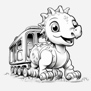 Kids Dinosaur Train Coloring Pages 1