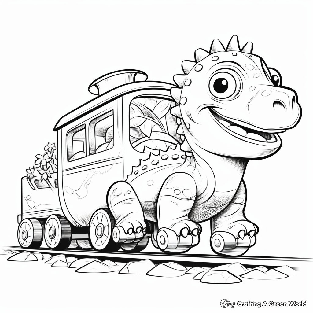 Kids Dinosaur Train Coloring Pages 2