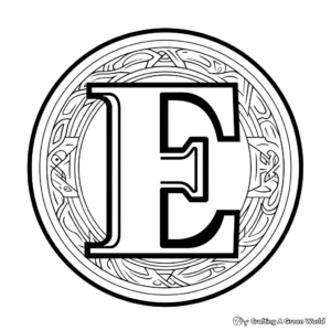 Kid's Favorite Letter E Elephant Coloring Pages 3