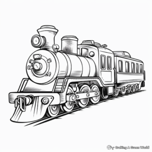Kids Friendly Toy Train Coloring Pages 1