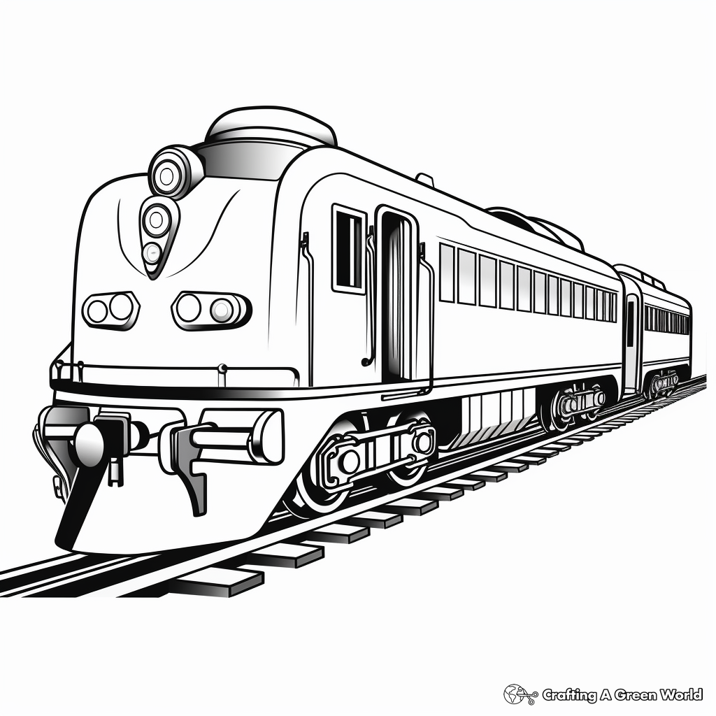 Kids Friendly Toy Train Coloring Pages 2