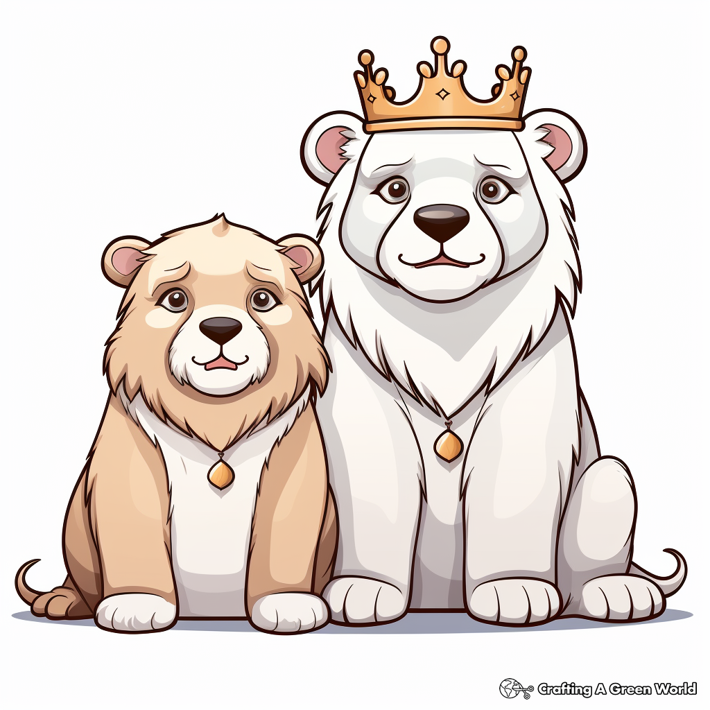 King of the Arctic: Polar Bear Coloring Pages 3